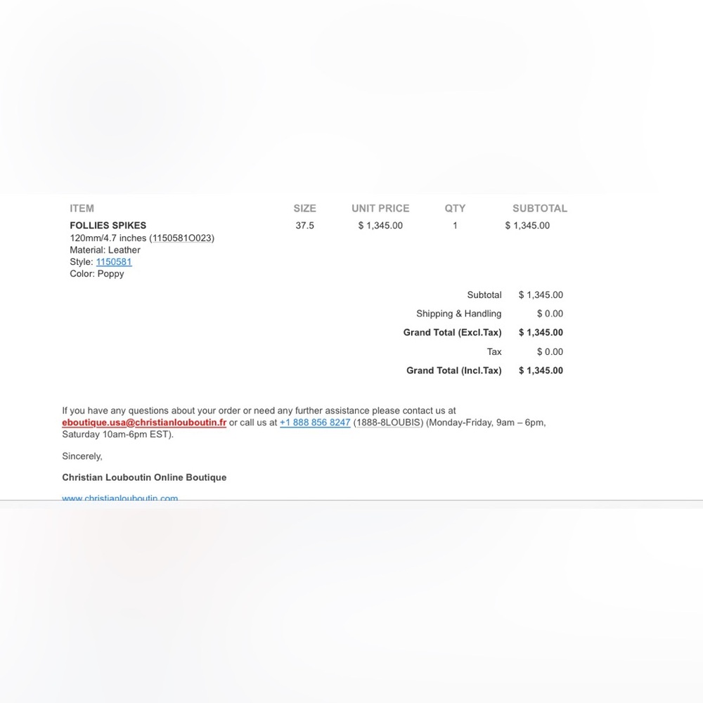 Christian Louboutin Spiked Red Heels - Picture 9 of 10